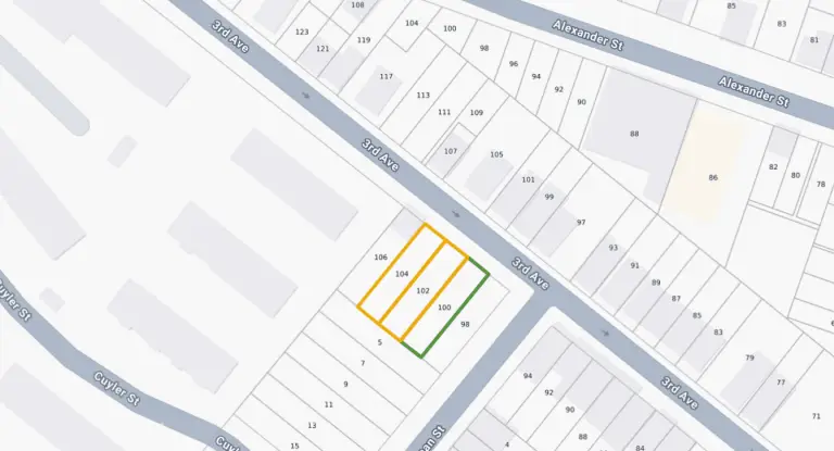 100-104 Third Ave Tax Map