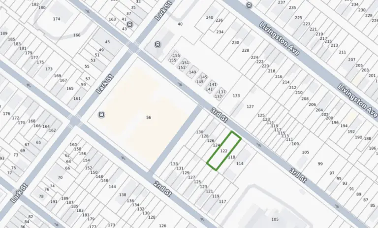 122 Third St Tax Lot Map