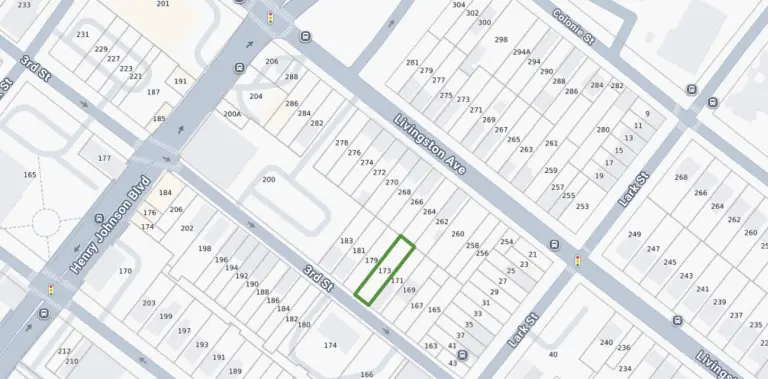 173 Third St Tax Lot Map