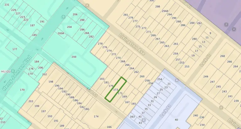 173 Third St Zoning Map