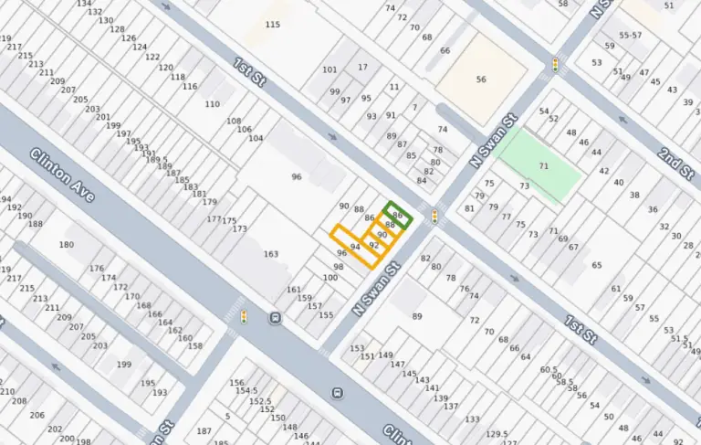86-94 N Swan St Tax Lot Map
