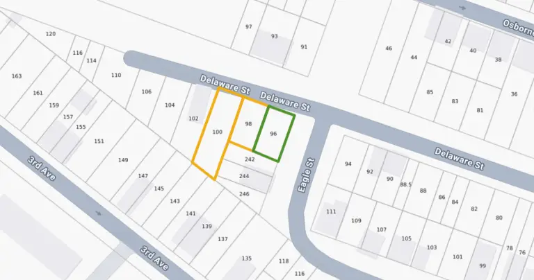 96-100 Delaware St Tax Map